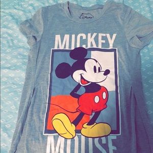 Mickey Mouse long cut on side shirt